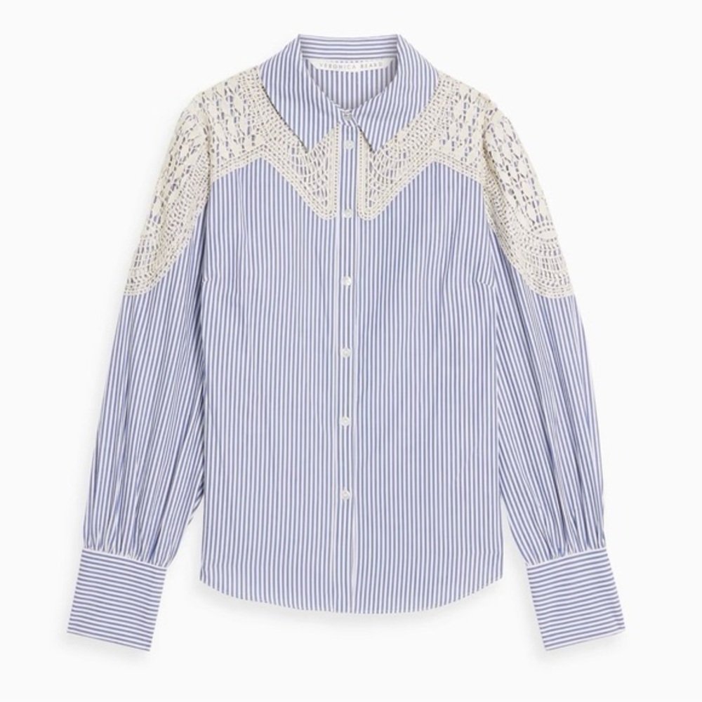 Veronica Beard striped Sasche Shirt size 0